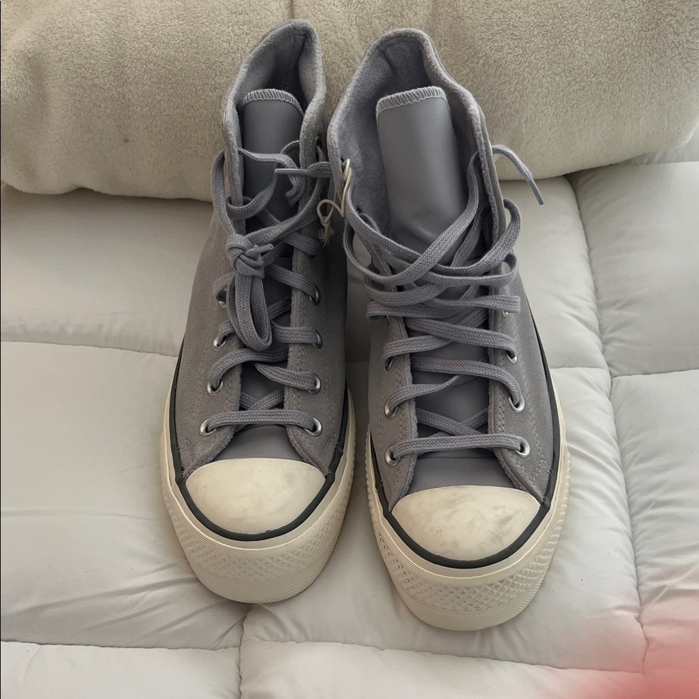 Converse Gray High-Top Sneakers